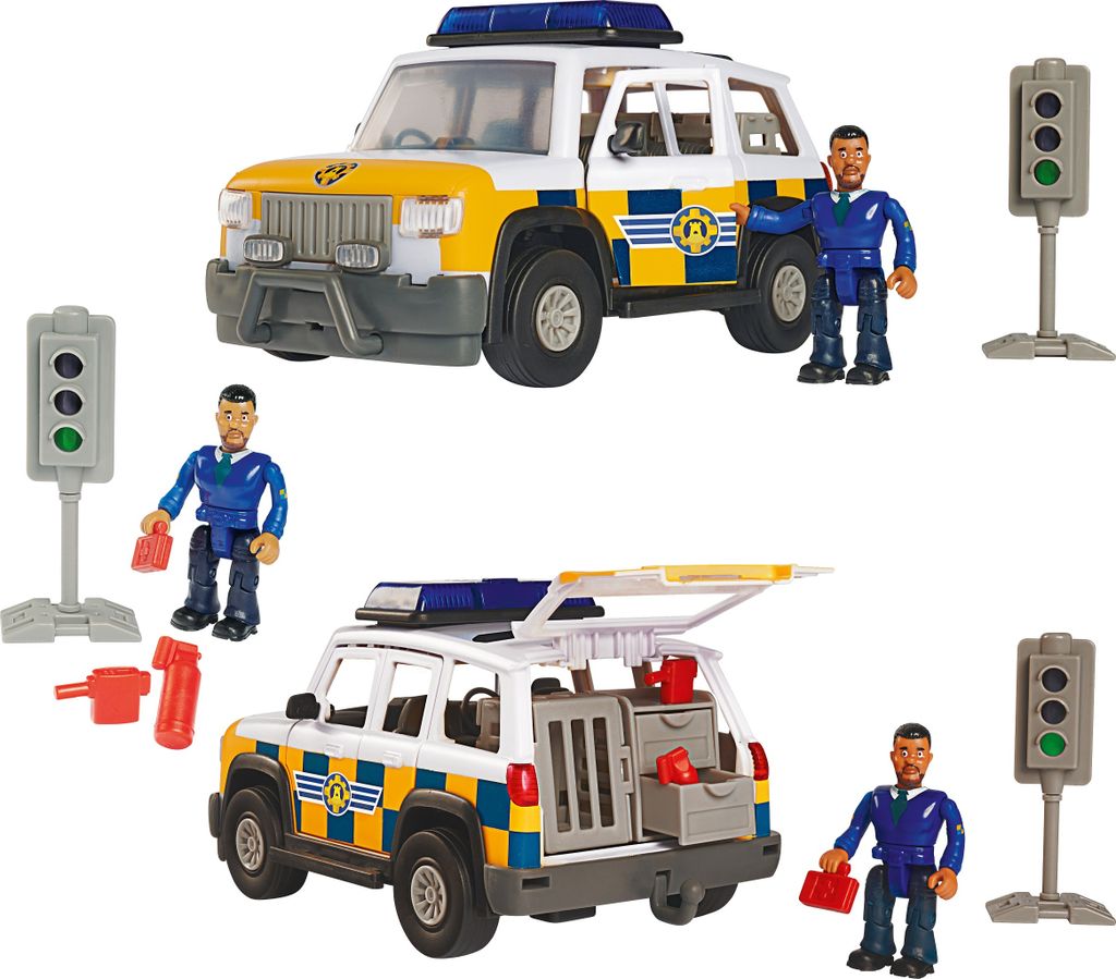SIMBA Feuerwehrmann Sam Polizei Jeep mit Figur Produktbild 4