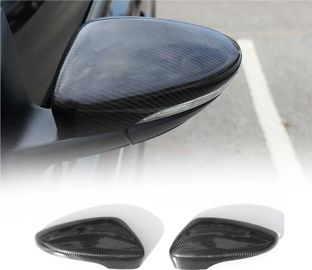Set 2 Calotte Carbonio VW Jetta 2011-2014 Copri Specchietti Racing