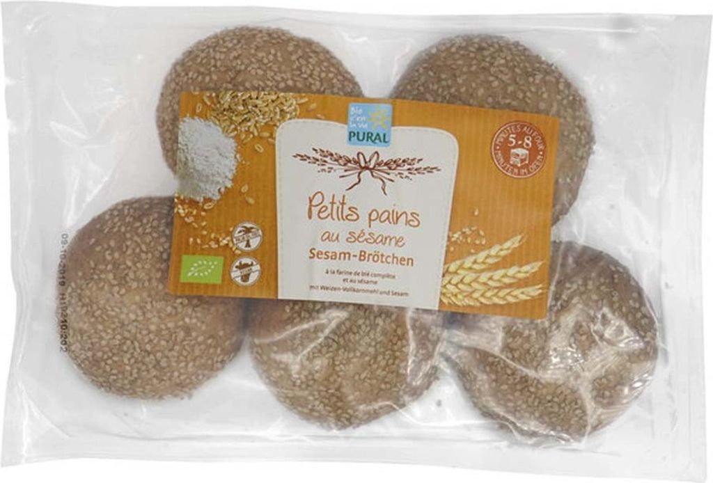 Petits pains au sésame 5 pièces x55g Image du produit 
