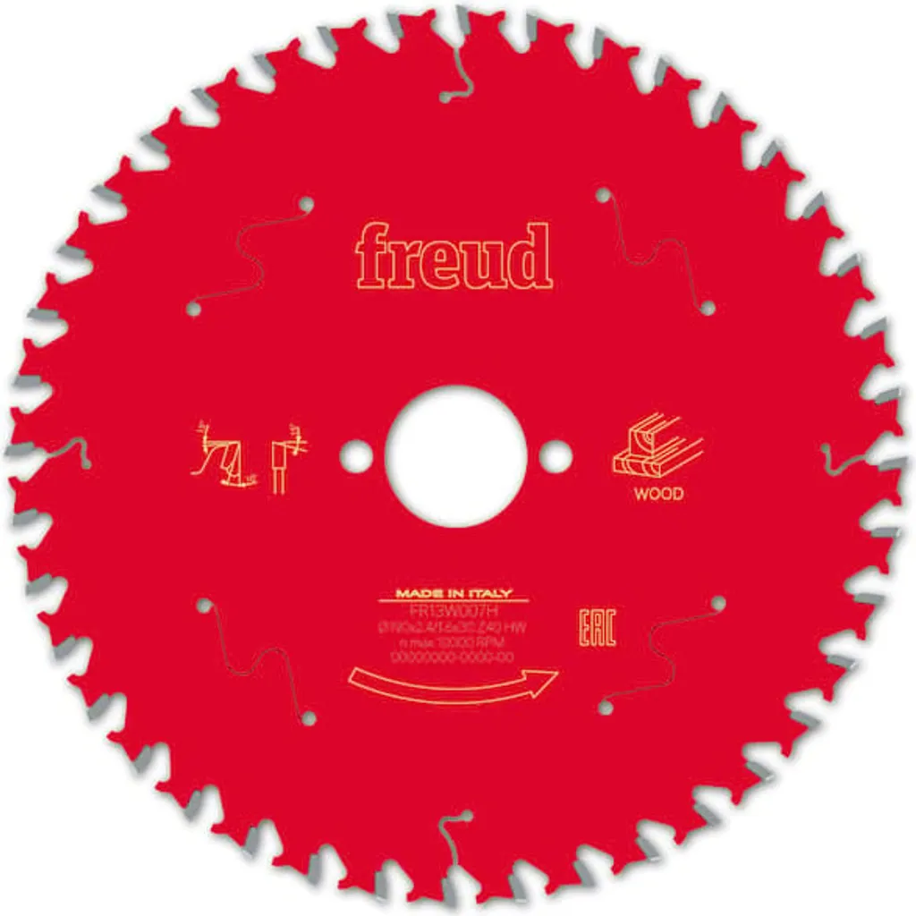 Lama Freud TCT per seghe circolari portatili - 190 x 2,4/1,6 x 30 Z40 WZ