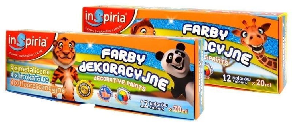 Inspiria Dekorative Farben Mix 20Ml - 12 Farben 8472