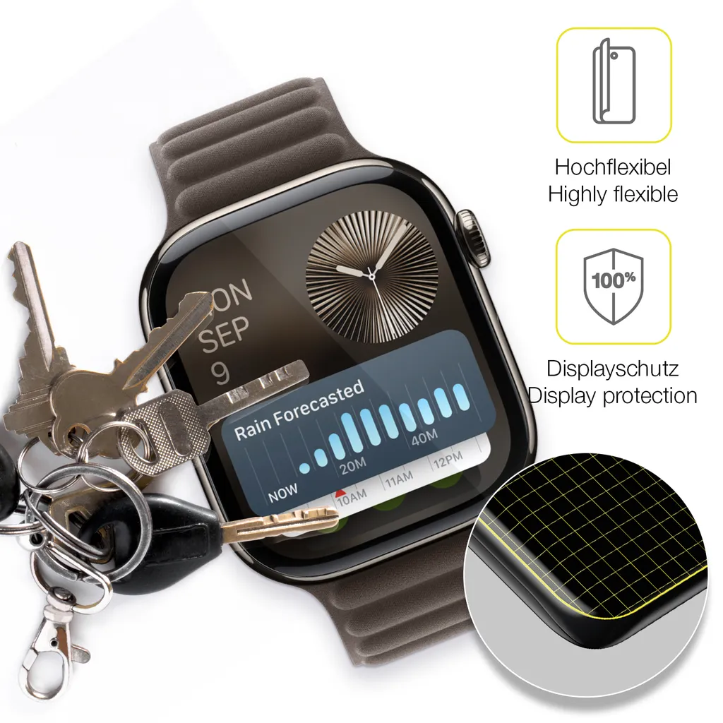 Set 2 Pellicole dipos Flex Apple Watch SE 3 44mm | Full Coverage - 3