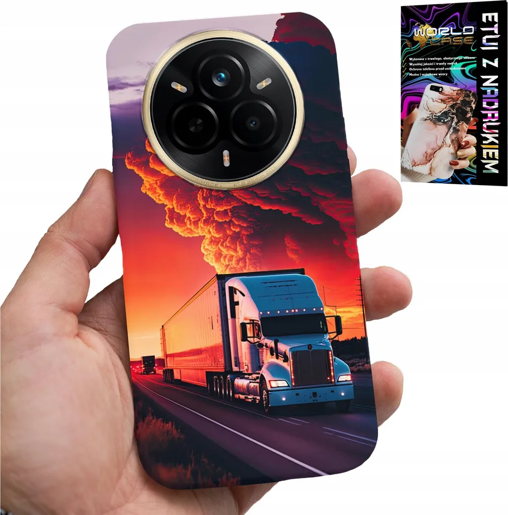 Custodia per Realme 14 Pro 5G + Pellicola Idrogel Design Camion Tir