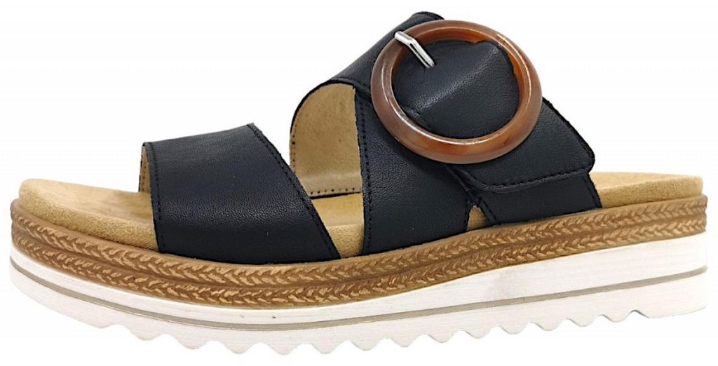 Scarpe da donna Remonte, modello pantofola, colore nero, Immagine del prodotto 
