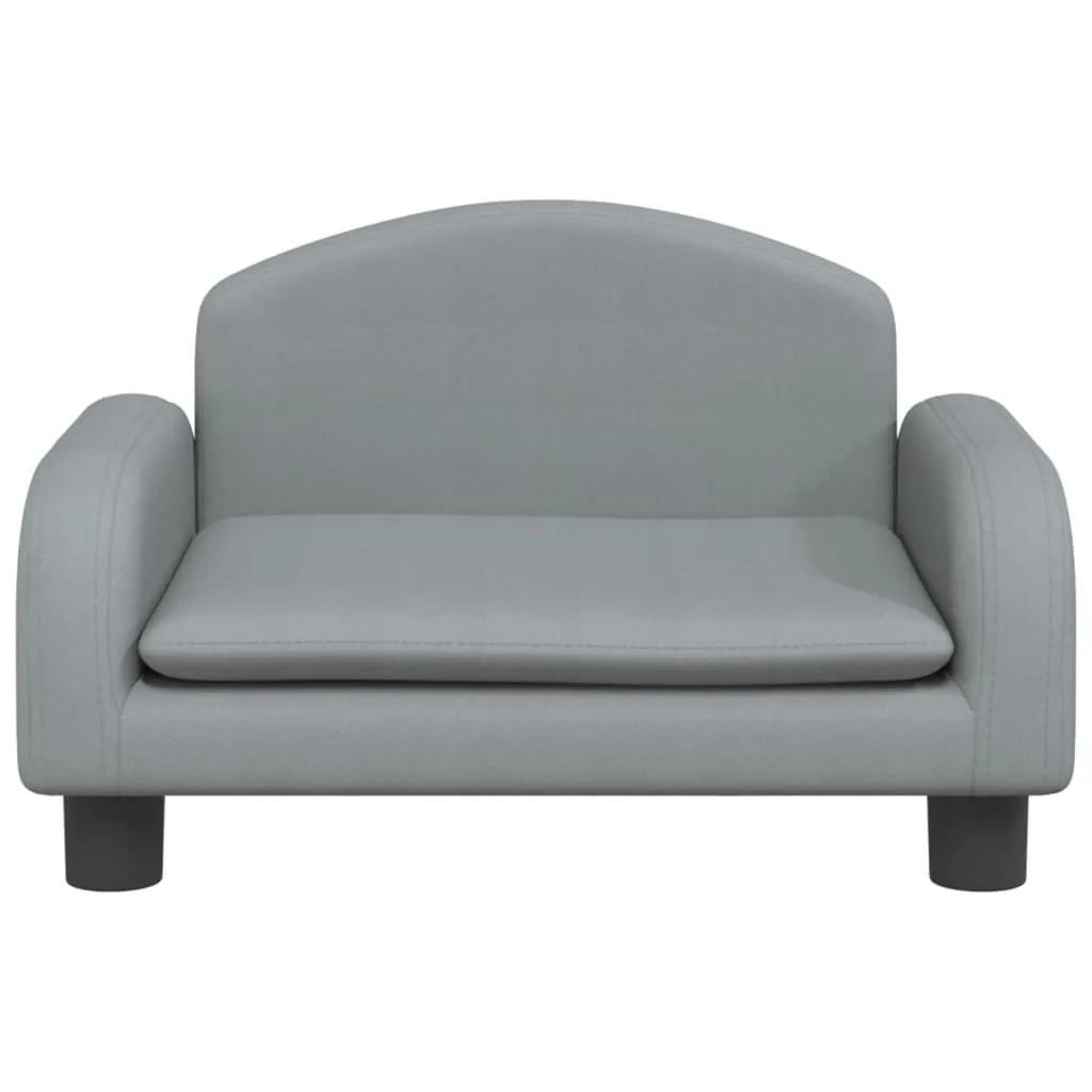 Divanetto per Cani vidaXL Grigio Chiaro: Arredo Pet in Tessuto 50x40x30 cm - 3