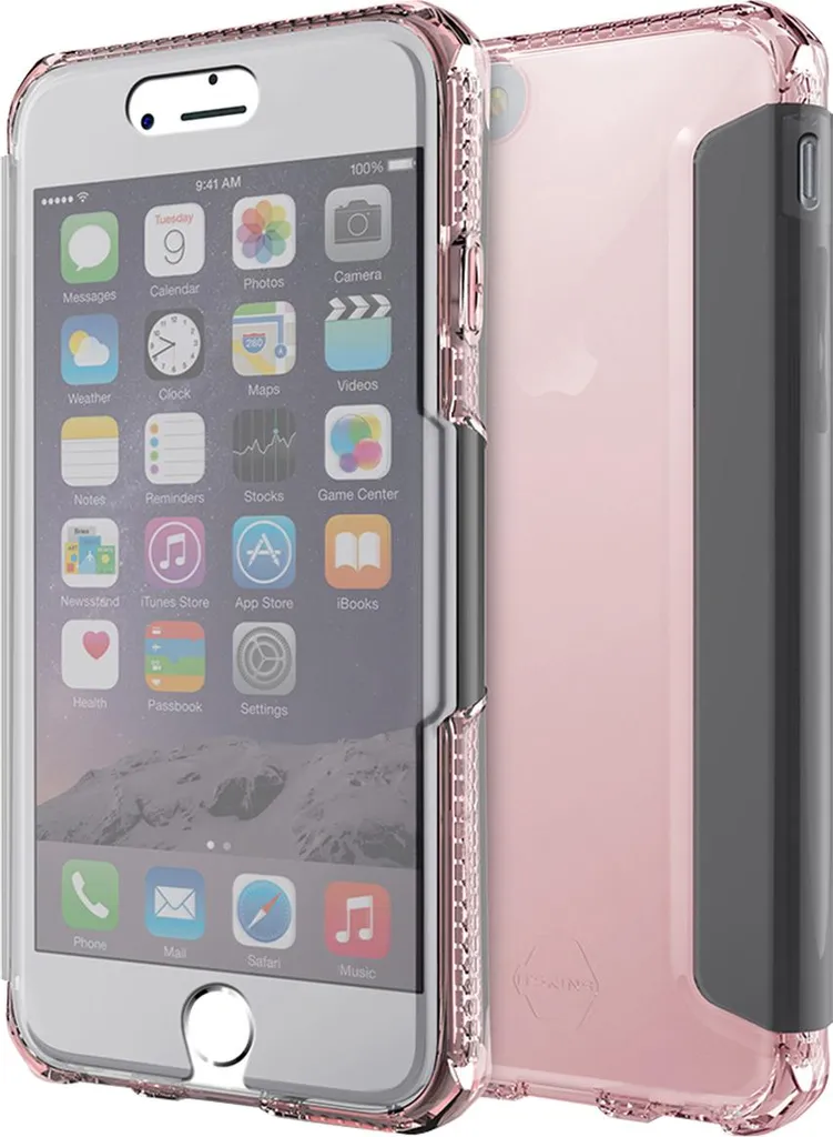 Housse de protection type folio Spectra Vision pour iPhone 7 et 8 Rose