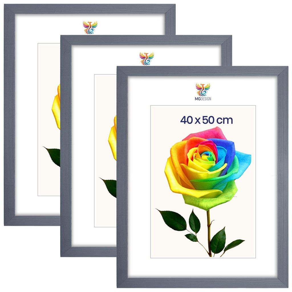 MG Design 3er Set Bilderrahmen 40 x 50 cm - Posterrahmen Produktbild 
