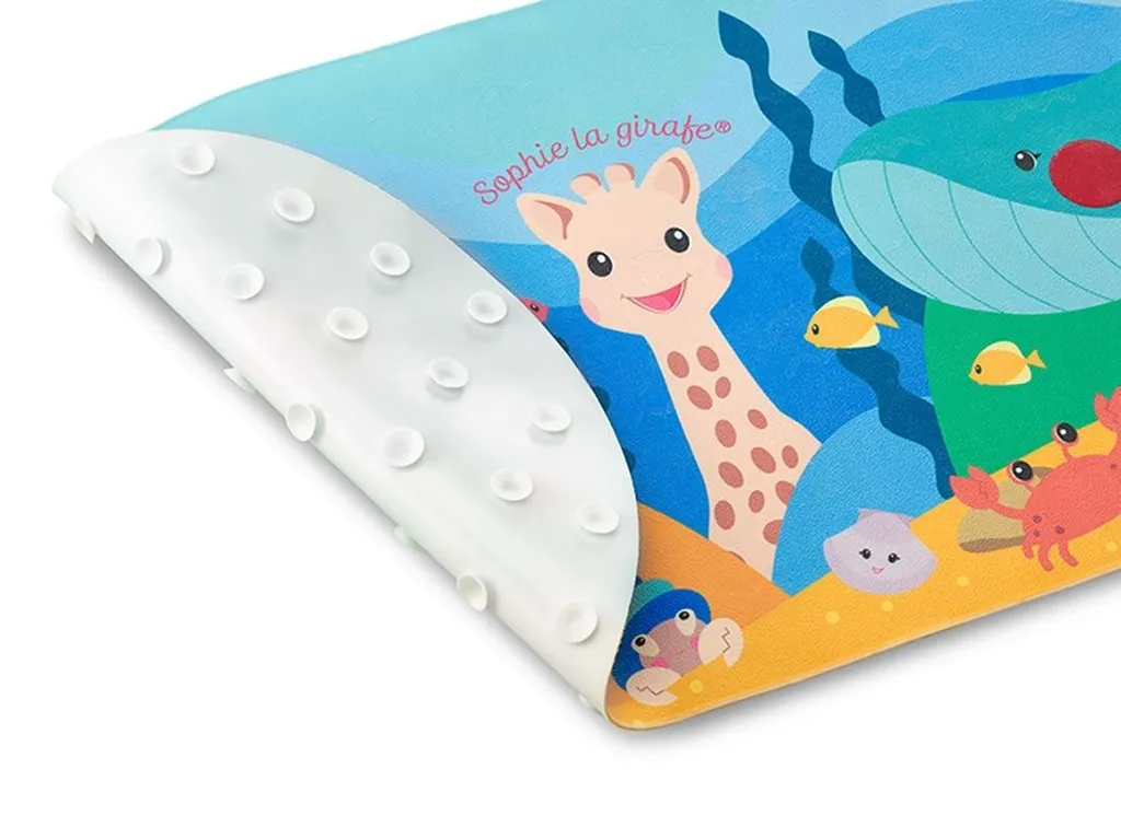 Tapis de bain avec capteur de chaleur Sophie la girafe Vulli 70x39 cm