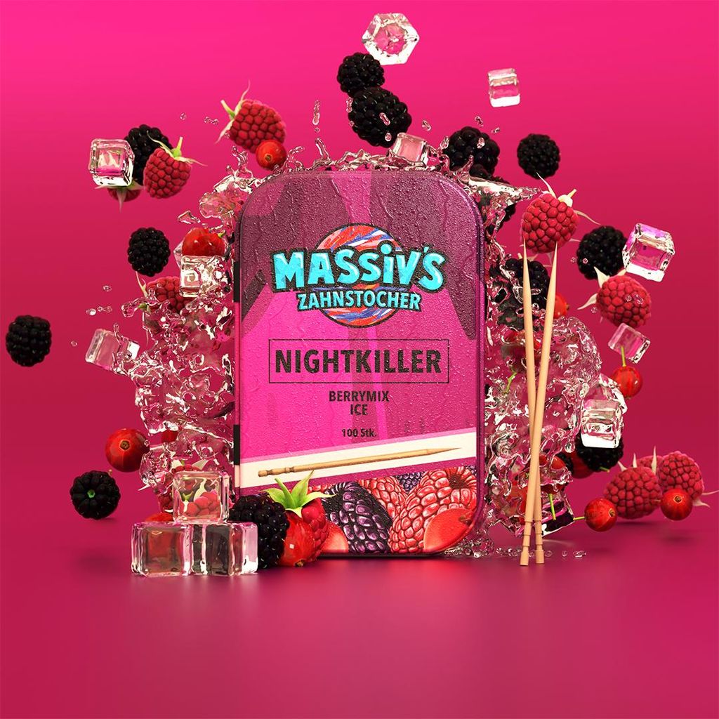 Massiv's Zahnstocher - Zahnstocher mit Geschmack – Produktbild 