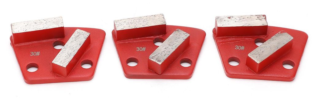 3 Stück Diamant-Schleifschuhe, trapezförmig, für Beton, Produktbild 