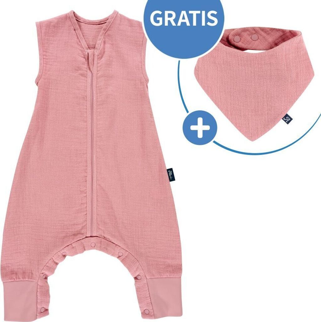 Alvi Sommer-Schlafsack mit Füßen Musselin / Sleep-Overall