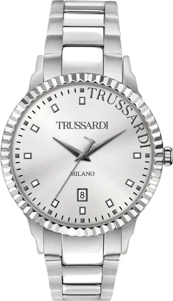Orologio Trussardi T-Bent R2453141004 Silver Dial Acciaio 43mm