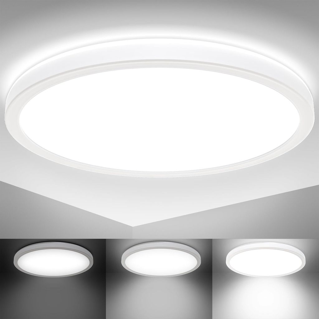 B.K.Licht - LED Deckenlampe mit indirektem Licht, Produktbild 
