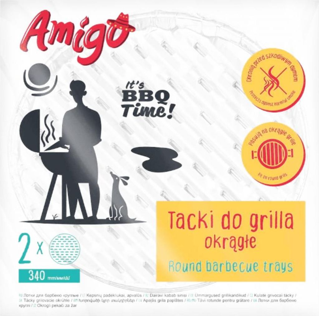 Amigo runde Grillschalen 34 cm 2er Set