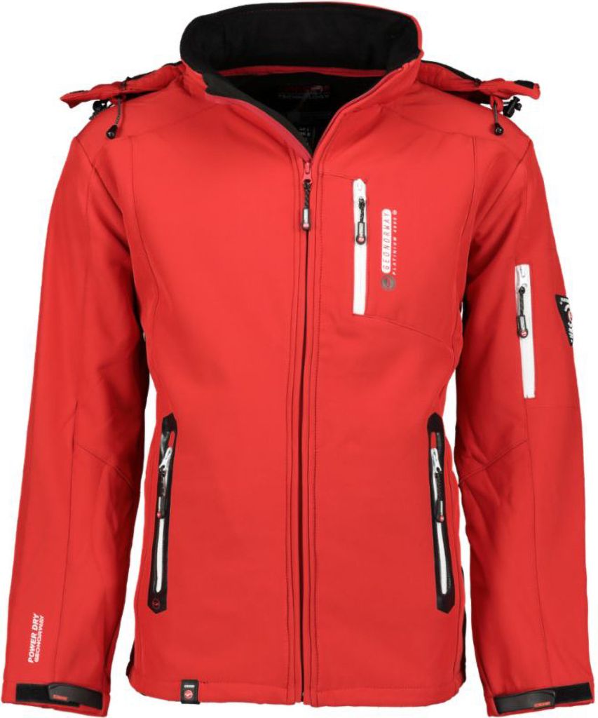 Geographical Norway Herren Softshelljacke Funktions Outdoor Jacke Model: Tichri, Farbe: Rot, Größe: S