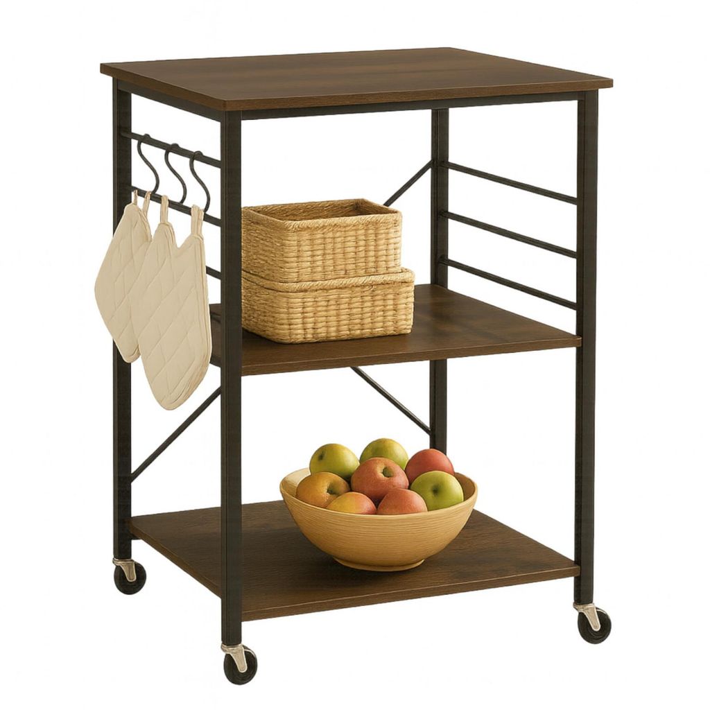 BEGRYF Półka kuchenna na kółkach - 60x40x90 cm, wózek do Zdjęcie produktu 