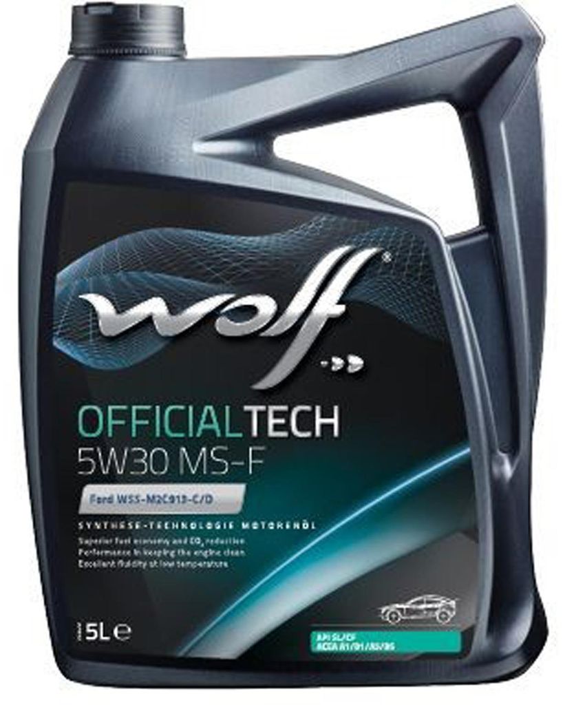 WOLF OFFICIALTECH MS-F für 5W-30 5 Liter Motoröl Motorenöl Vollsynthetisch HC Synthese 9.55535-G1 WSS-M2C913-C WSS-M2C913-D RN0700 STJLR.03.5003...