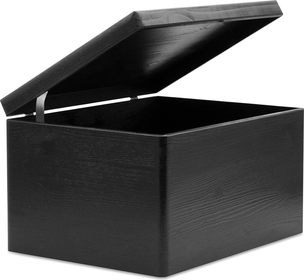 Creative Deco XXL Grande Nera Scatola in Legno Porta Immagine del prodotto 