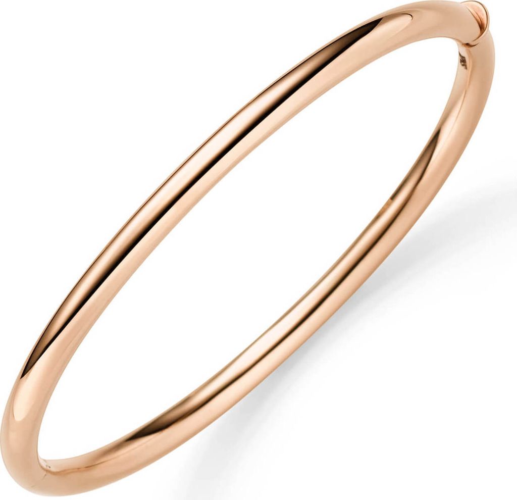 Armreif Armband Armschmuck aus 750 Gold Rotgold 4mm breit glänzend oval 60x49mm