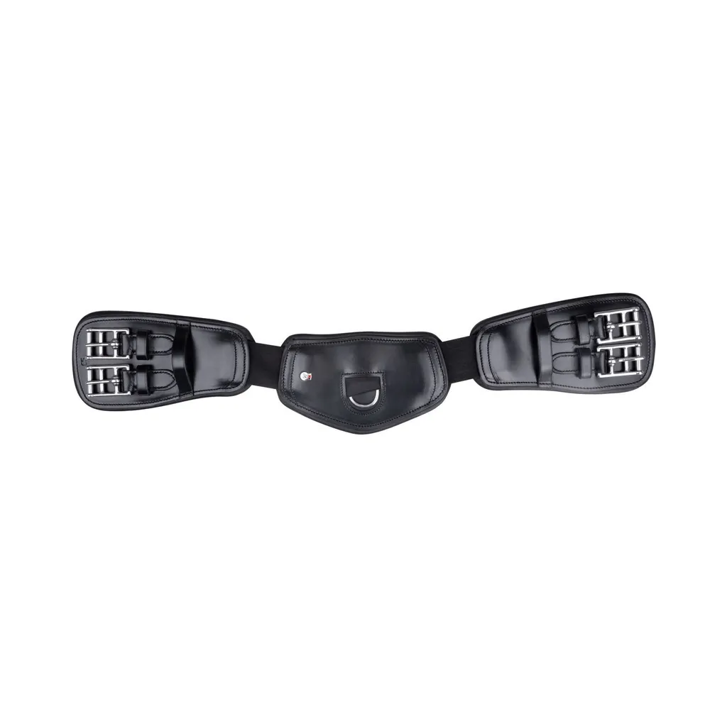 Sottopancia corto in pelle Waldhausen sottopancia elastico da sella sottopancia in pelle sottopancia corto nero 60 cm