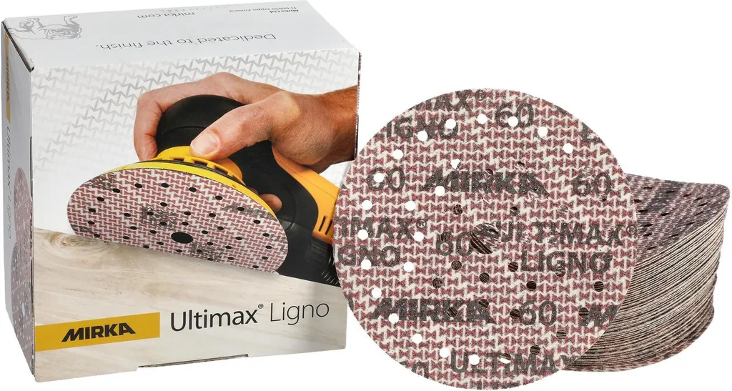 Ponçage du bois efficace avec les Disques Mirka Ultimax Ligno 150mm G60