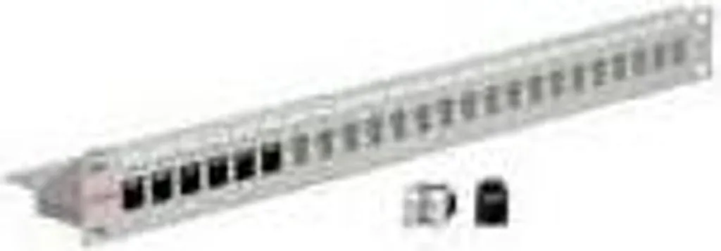 Support Keystone 24 ports non blindé 19 pouces Gris Clair 26.11.0356