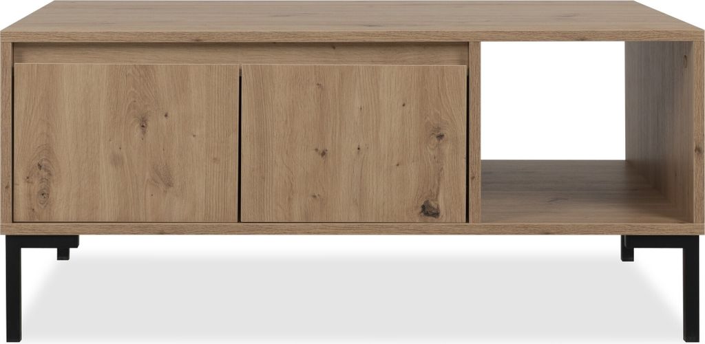 CALICOSY - Table Basse 2 Portes 1 Niche L100 cm - PLOCK Image du produit 