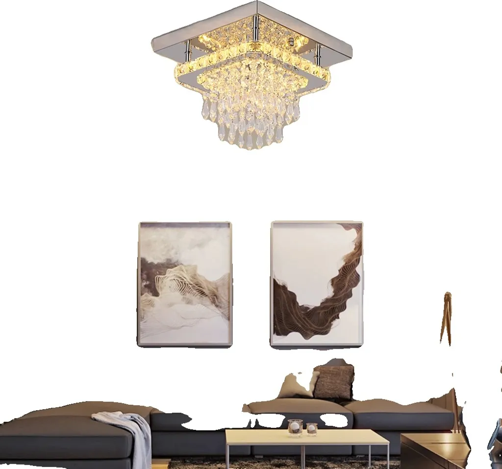 Plafonnier LED Cristal Moderne : Fini l'Éclairage Froid et Triste
