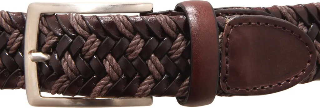 Ceinture Homme Élastique Bastianello 9810Az Noire à Boucle Métallique