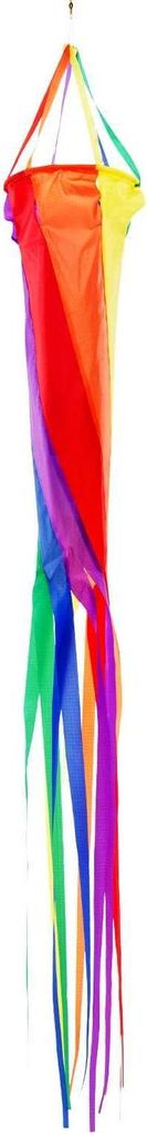 Wolkenstürmer Windturbine 230cm - farbenfrohes Windspiel als Deko für den Garten, Balkon oder Terrasse