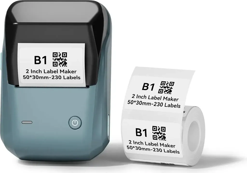 NIIMBOT B1 Etichettatrice Autoadesiva, Stampante Di Etichette Termiche Per Uffici