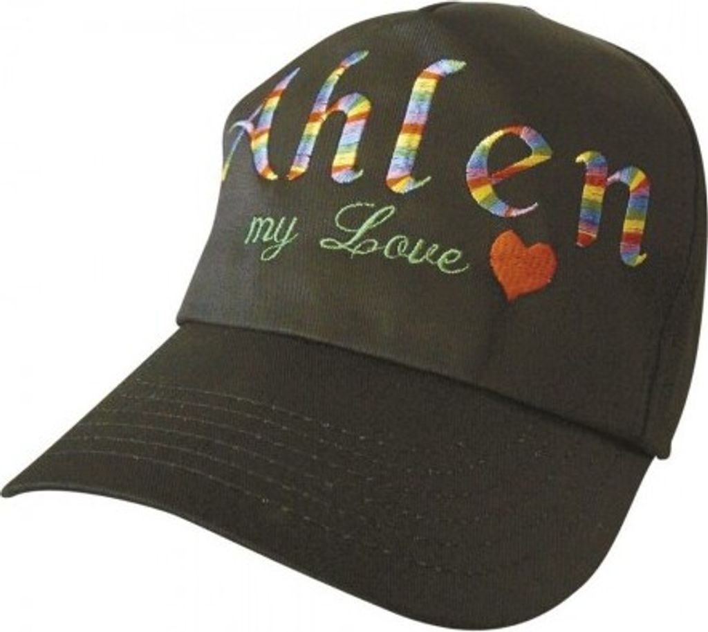 Baseballcap mit Stick - AHLEN my love - 68064 schwarz