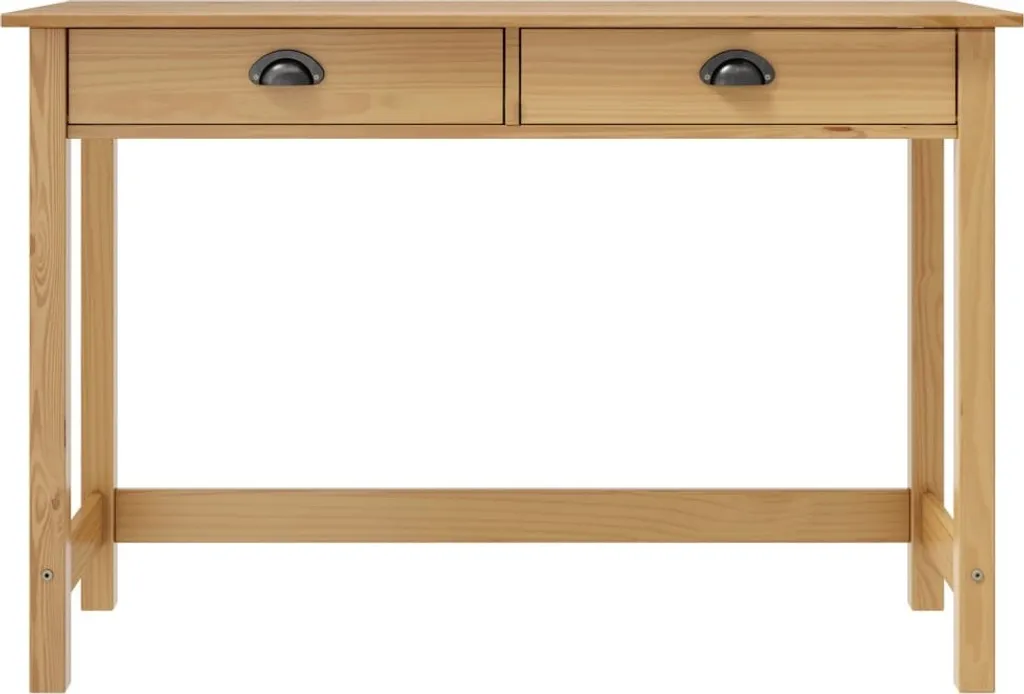 Tavolo Consolle Hill 110cm | 2 Cassetti Legno Naturale Salvaspazio