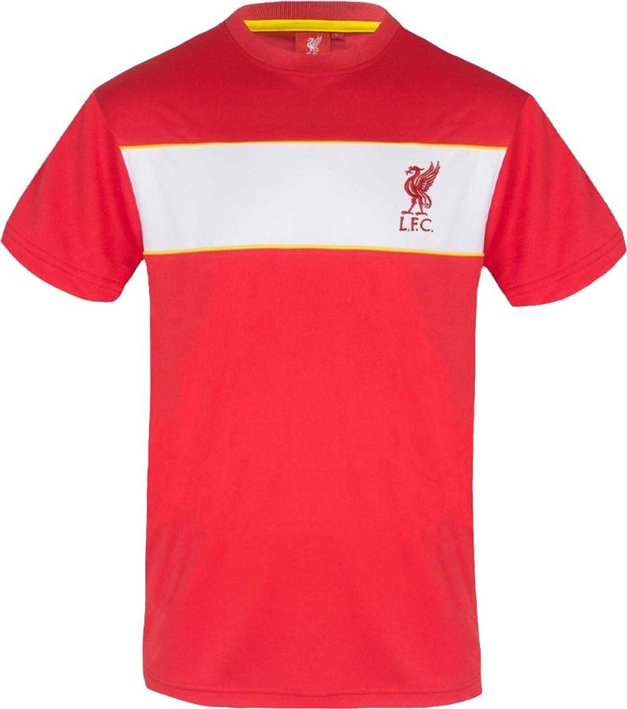 Liverpool FC - T-Shirt für Herren, Polyester GF426 (L) (Rot/Weiß)