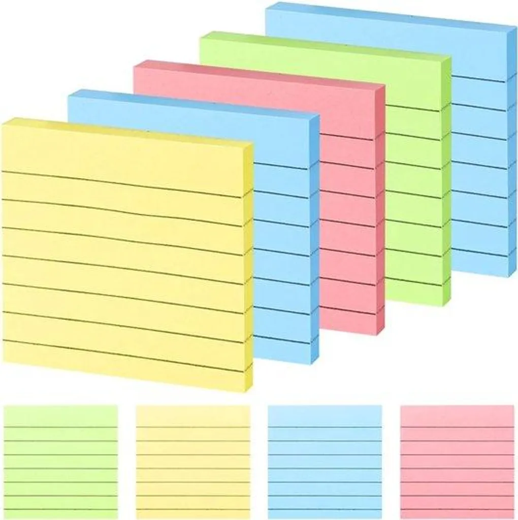 Ne perdez plus vos idées : bloc de 350 notes mémo 76x76 mm colorées