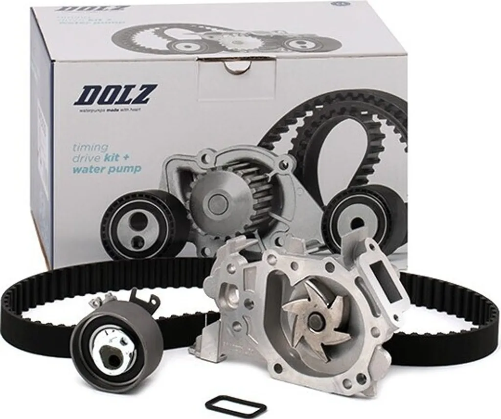 Kit courroie de distribution avec pompe à eau DOLZ KD039 Renault Clio 4