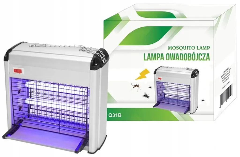 Destructeur d'insectes 30W GT Q31B avec grille haute tension et lampes UV
