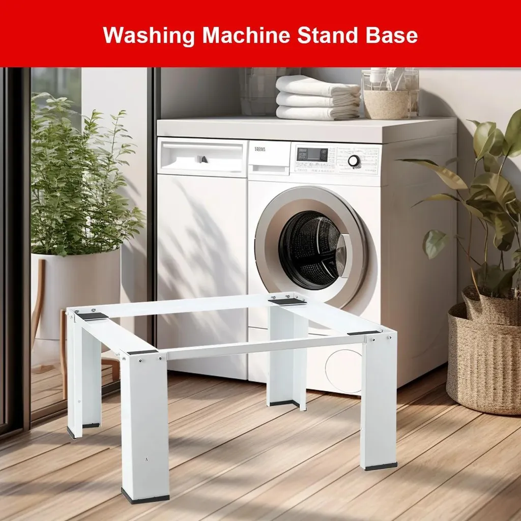Support pour lave-linge réglable - Socle universel robuste avec fixation - 5