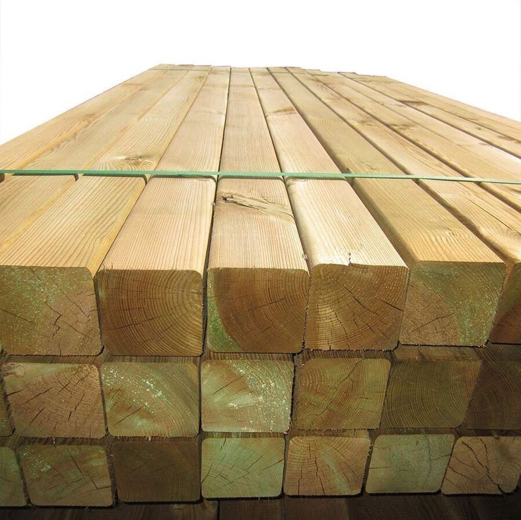 Holzpfosten 10 Stück Pfosten 9x9 cm Holz Produktbild