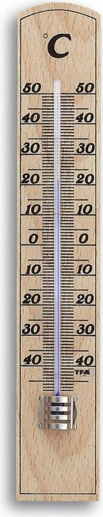 Pokojový teploměr TFA 12.1004 dřevěný 35 x 206 mm buk Obrázek produktu 1