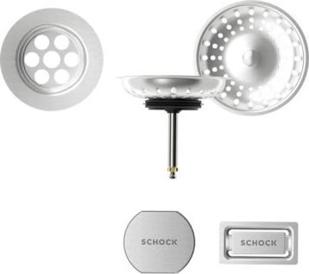 Lavello Schock Prepstation D150 Acciaio Inox | Kit Piletta 400053EDM