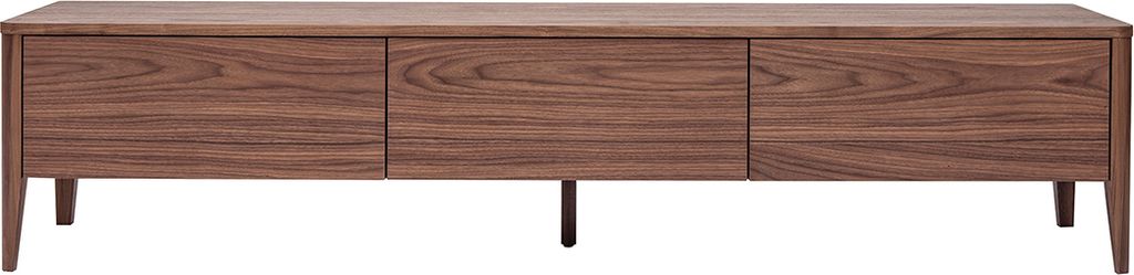 Miliboo - Vintage TV-Möbel Walnuss-Finish 3 Schubladen B180 cm BENJA