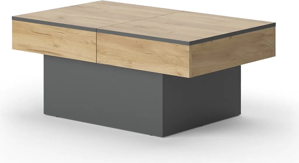 Tavolino da Salotto Vicco Boto 95x58: Design Salvaspazio Antracite