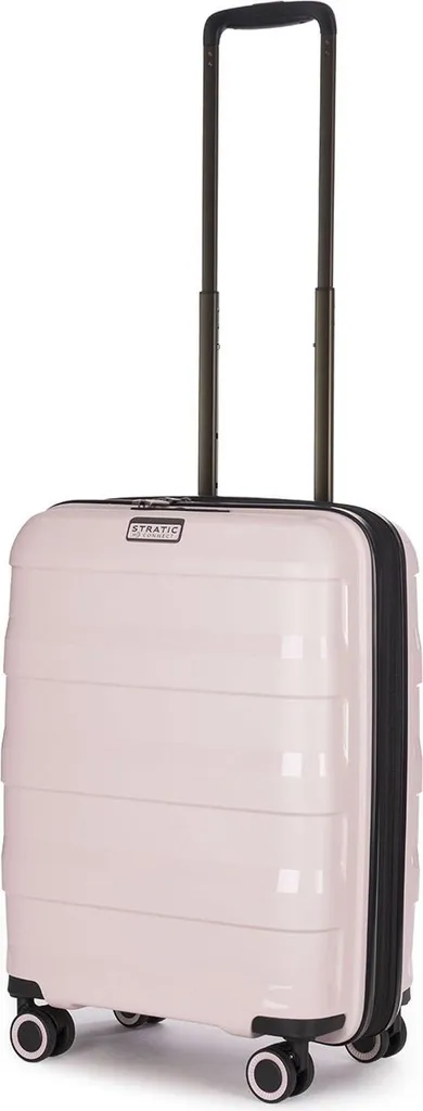 Valise cabine Stratic Straw + EXP TSA Rose 55cm extensible rigide - 2
