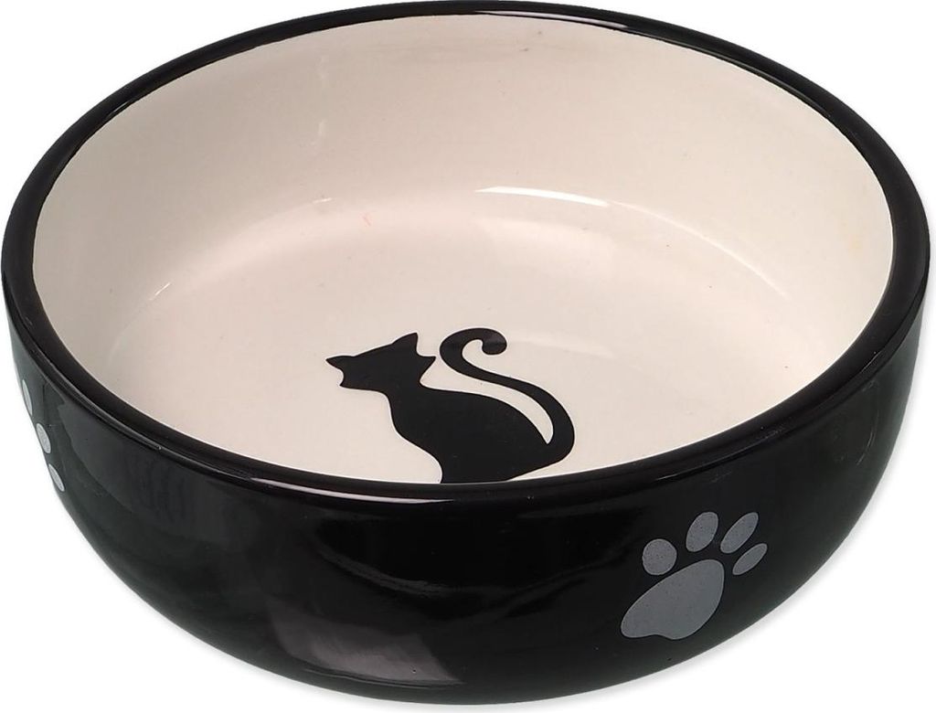 MAGIC CAT Keramikschale schwarz/weiß 13,4 x 4 cm 170 ml
