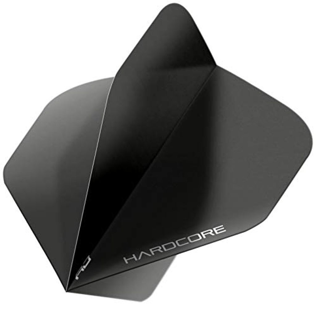 RED DRAGON Hardcore XT Black Extra Thick Standard Dart Flights - (5 Sätze pro Packung)