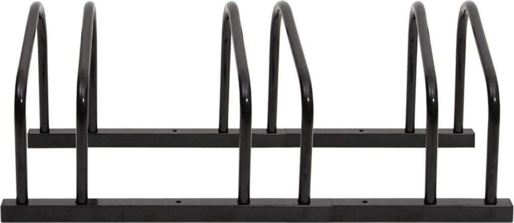 vidaXL Porte-vélos pour 3 vélos noir acier Image du produit 