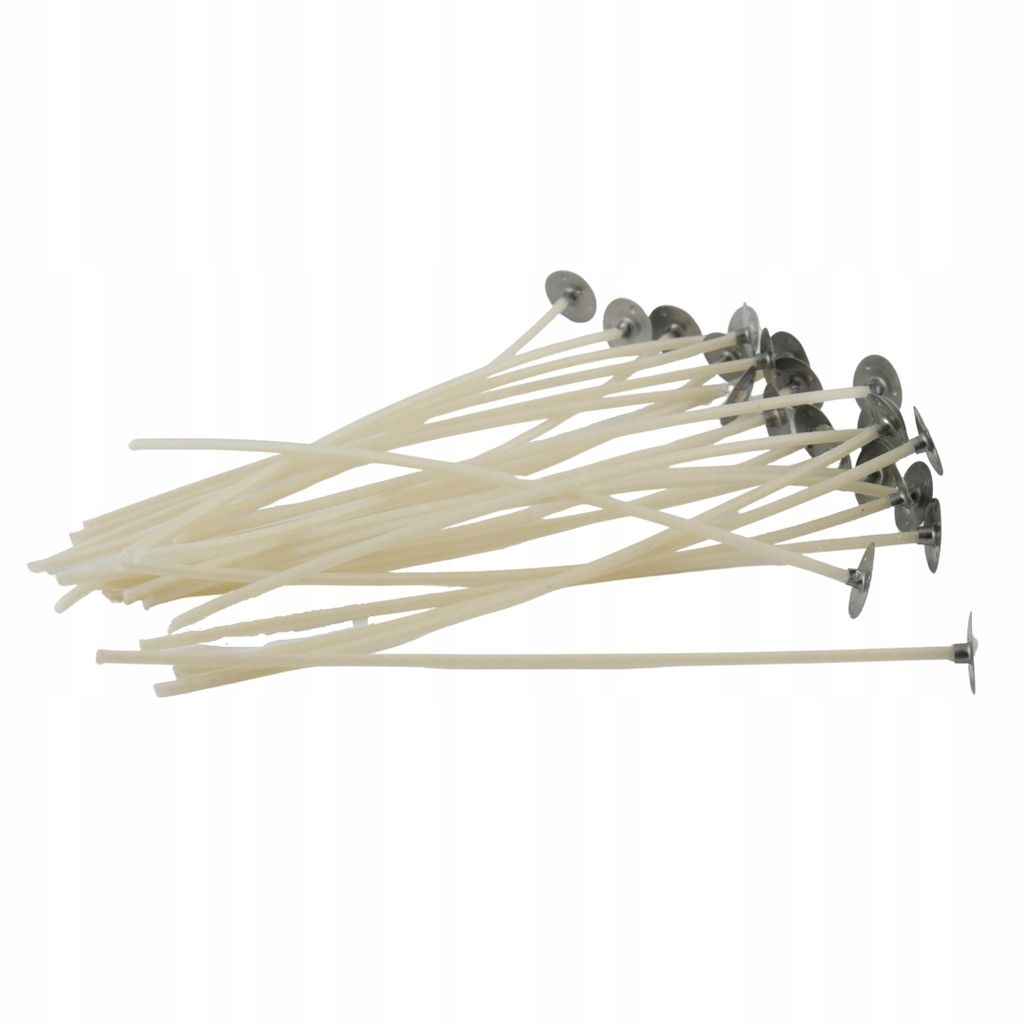 SISANO - Kerzendochte für Kerzen - Dochte für Kerzen aus Baumwolle mit Metallbasis - Kerzen-Dochten Set - 15 cm - Verschiedene Webarten und Anzahl der Stücke im Set 3x7N
