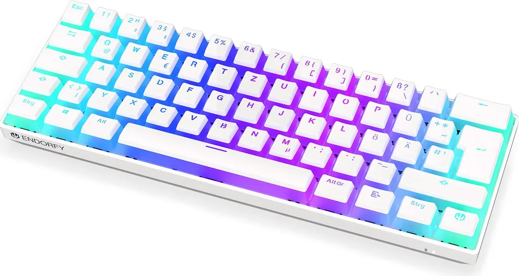Clavier de bureau sans fil ENDORFY Thock Compact blanc pour PC portable