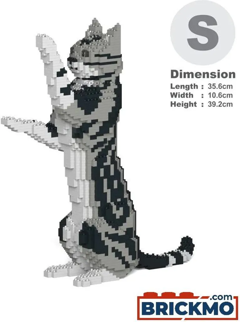 Statue Chat Américain JEKCA 05S-M01 avec Système de Fixation Robuste